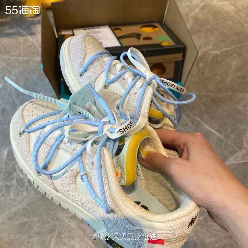 👟鞋款名称:Off white x Nike Dunk L
