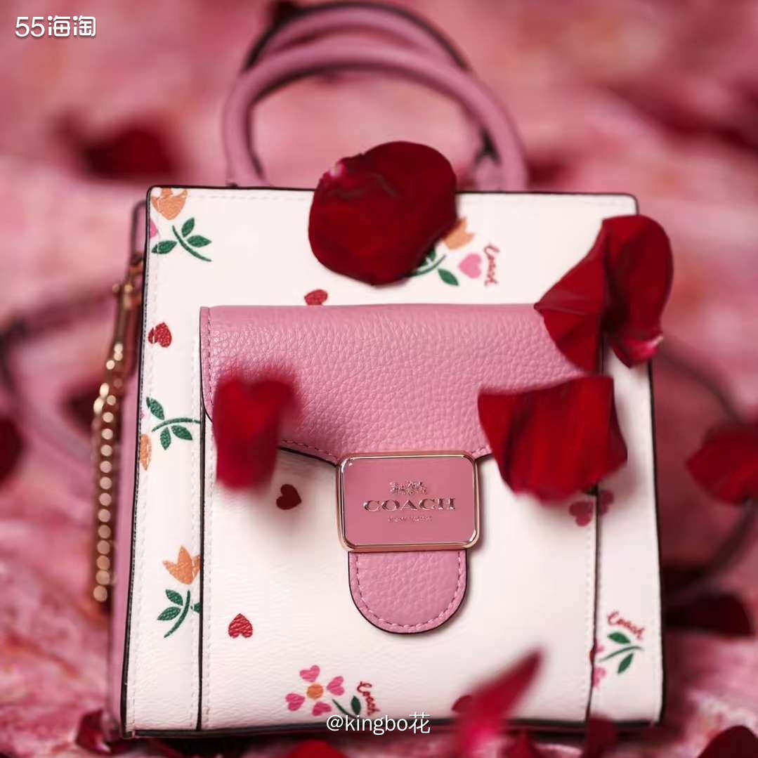 🔴Coach pepper限定，粉粉嫩嫩一只少女心十足，好