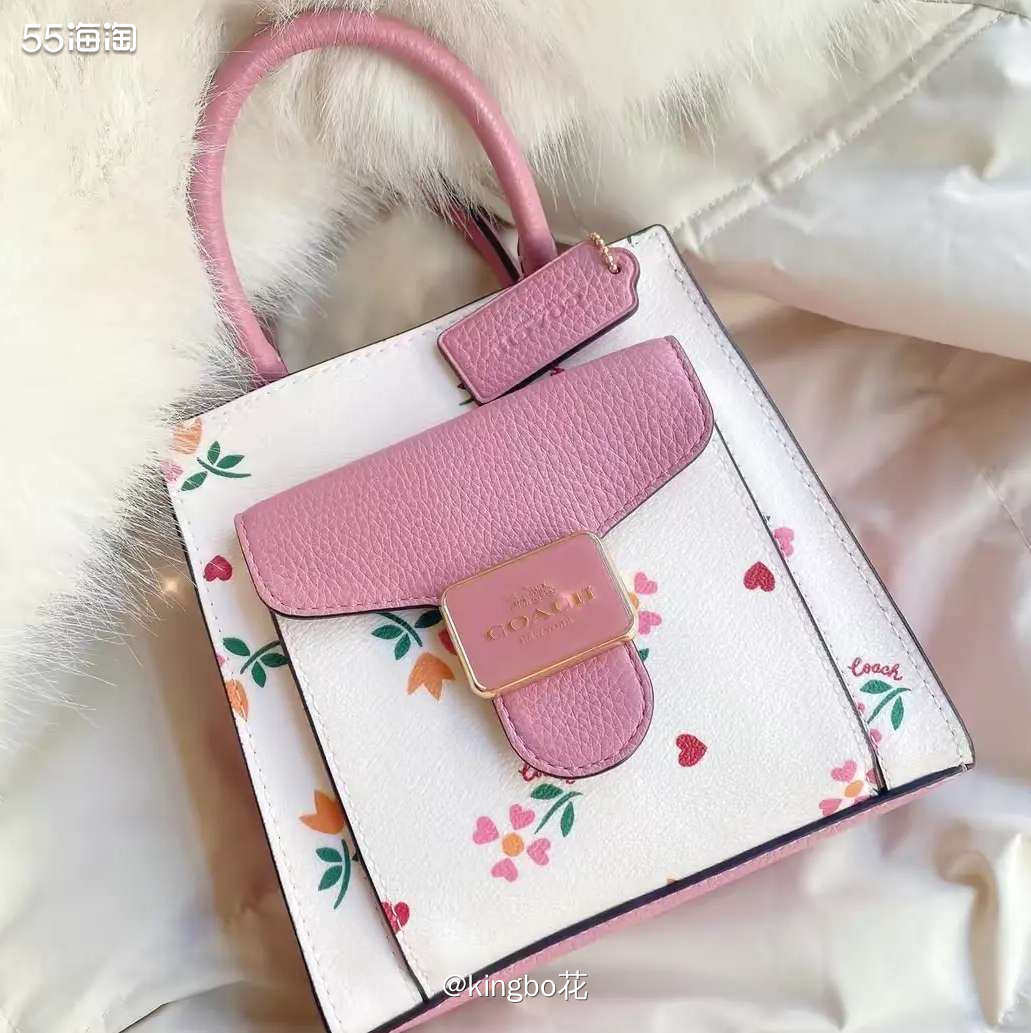 🔴Coach pepper限定，粉粉嫩嫩一只少女心十足，好