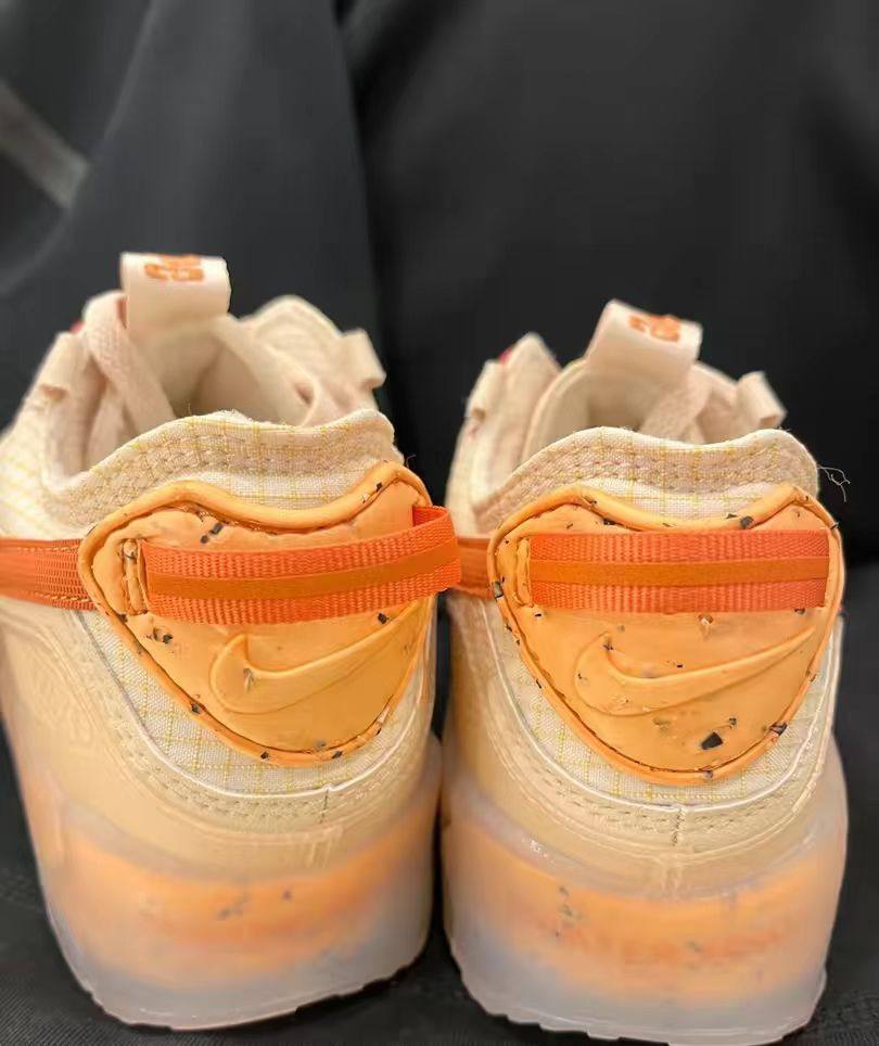 🌻Nike Air Max 90减震低帮跑鞋，米橙搭配色，
