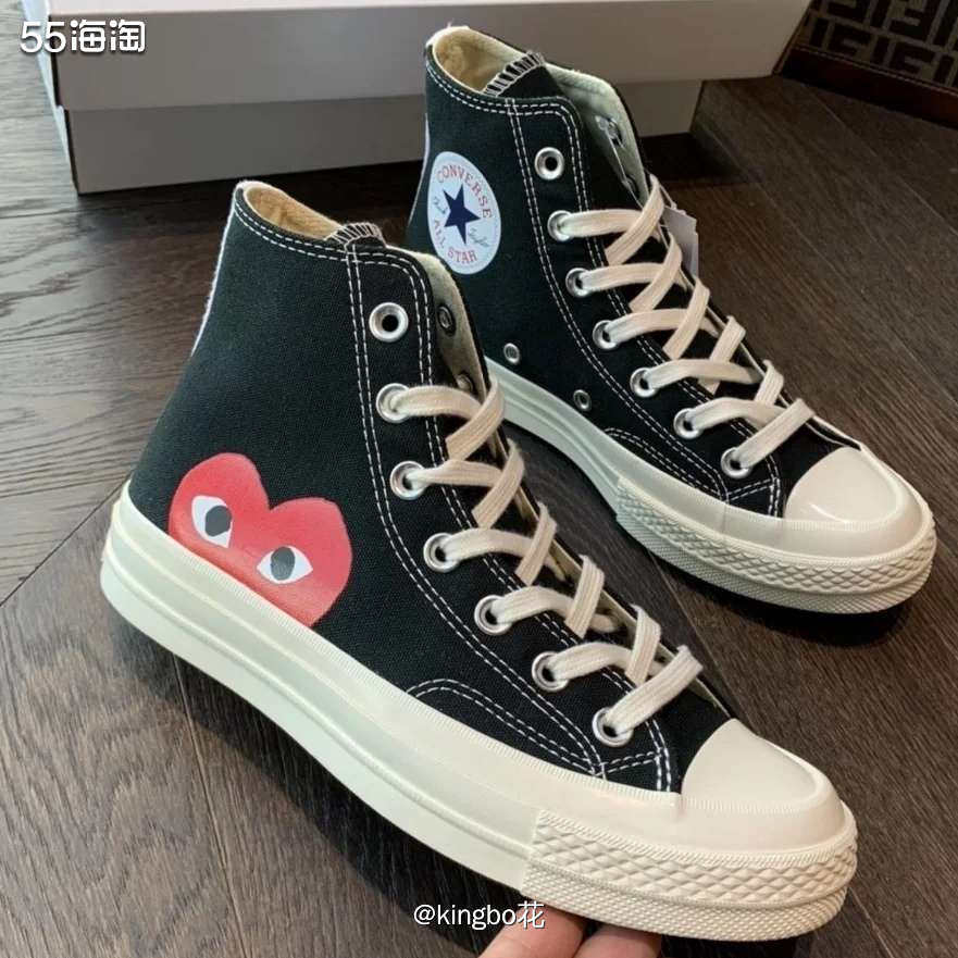 🔴人气爆款！converse 匡威爱心眼球鞋，俏皮可爱减龄