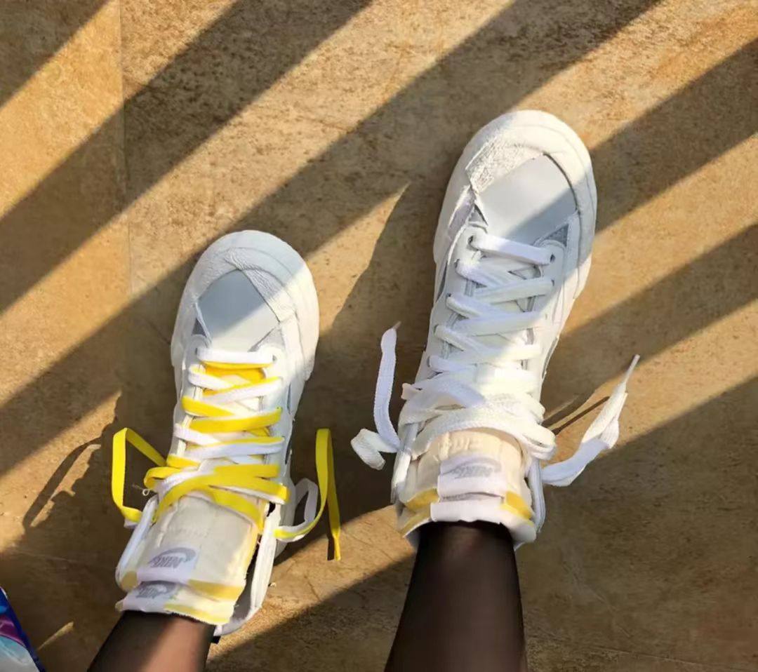 🌻Nike x sacai Blazer High 解构灰