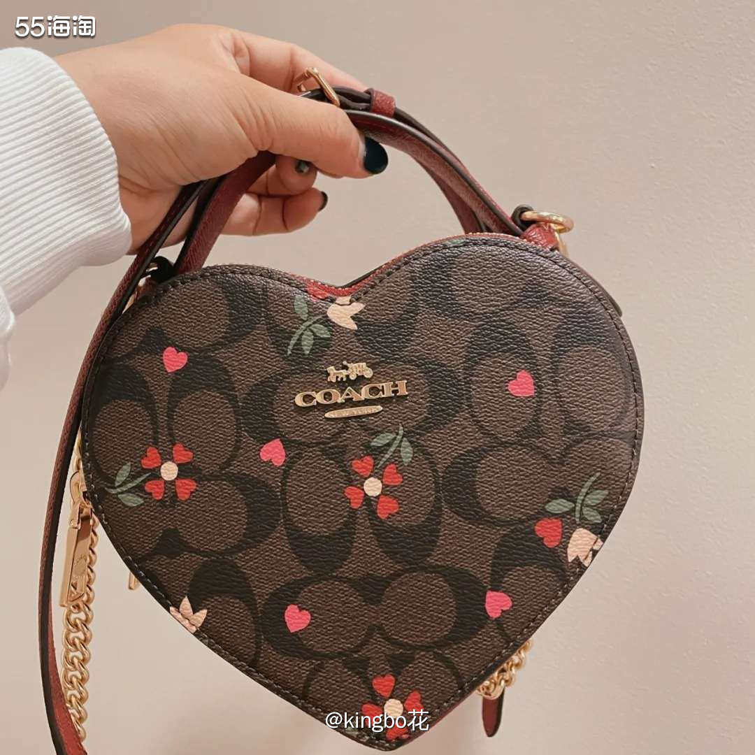 🔴包包都是爱你的形状，Coach Heart 爱心盒子包，