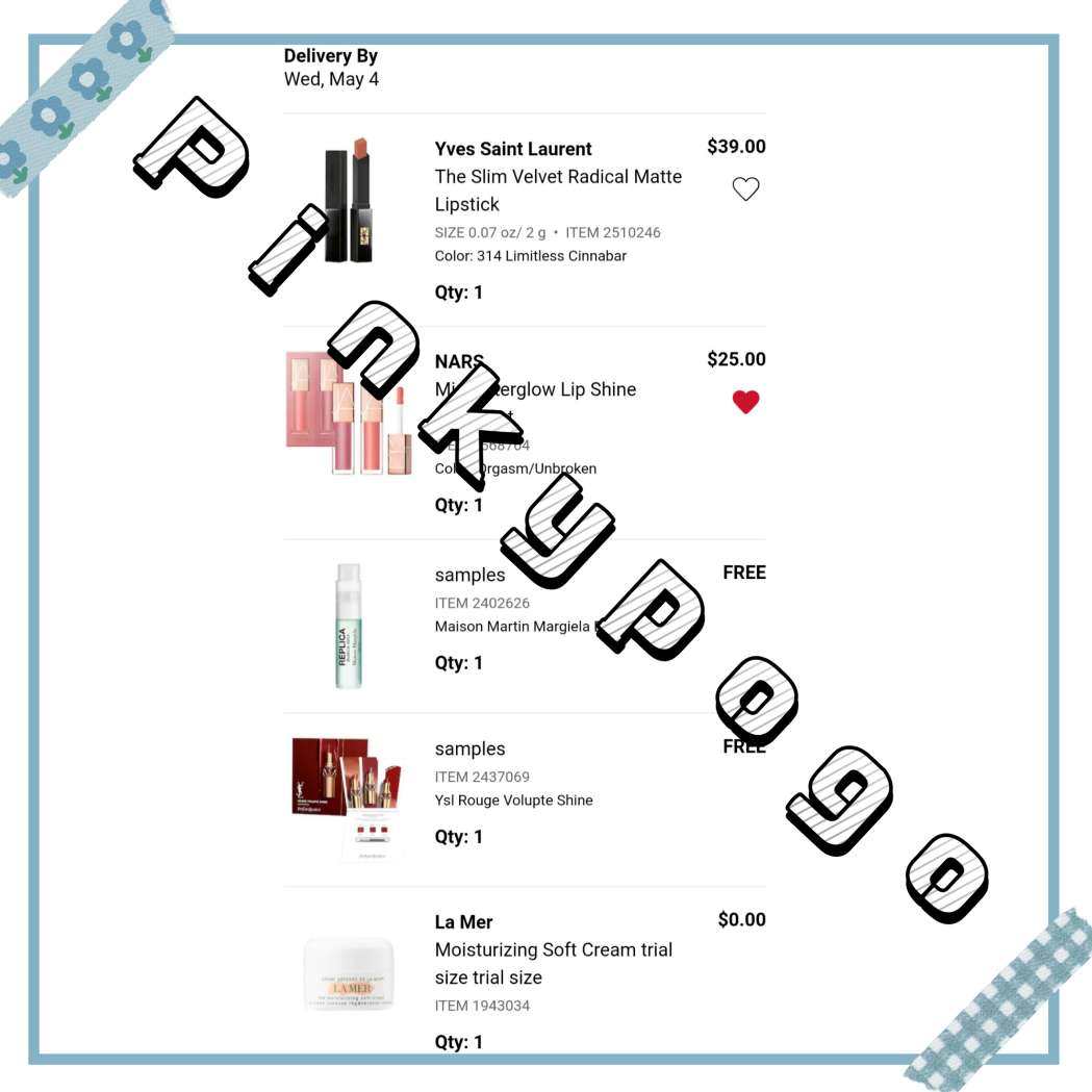 听群里姐妹冉夕说ysl314补货了，上午就有点想剁手的现在终