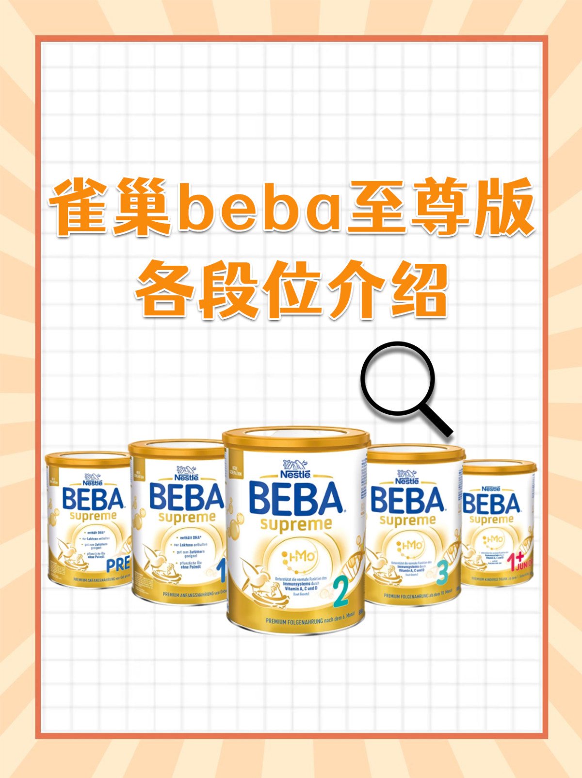 1、pre段 适合0-3个月以上宝宝， 含有 DHA（法律要