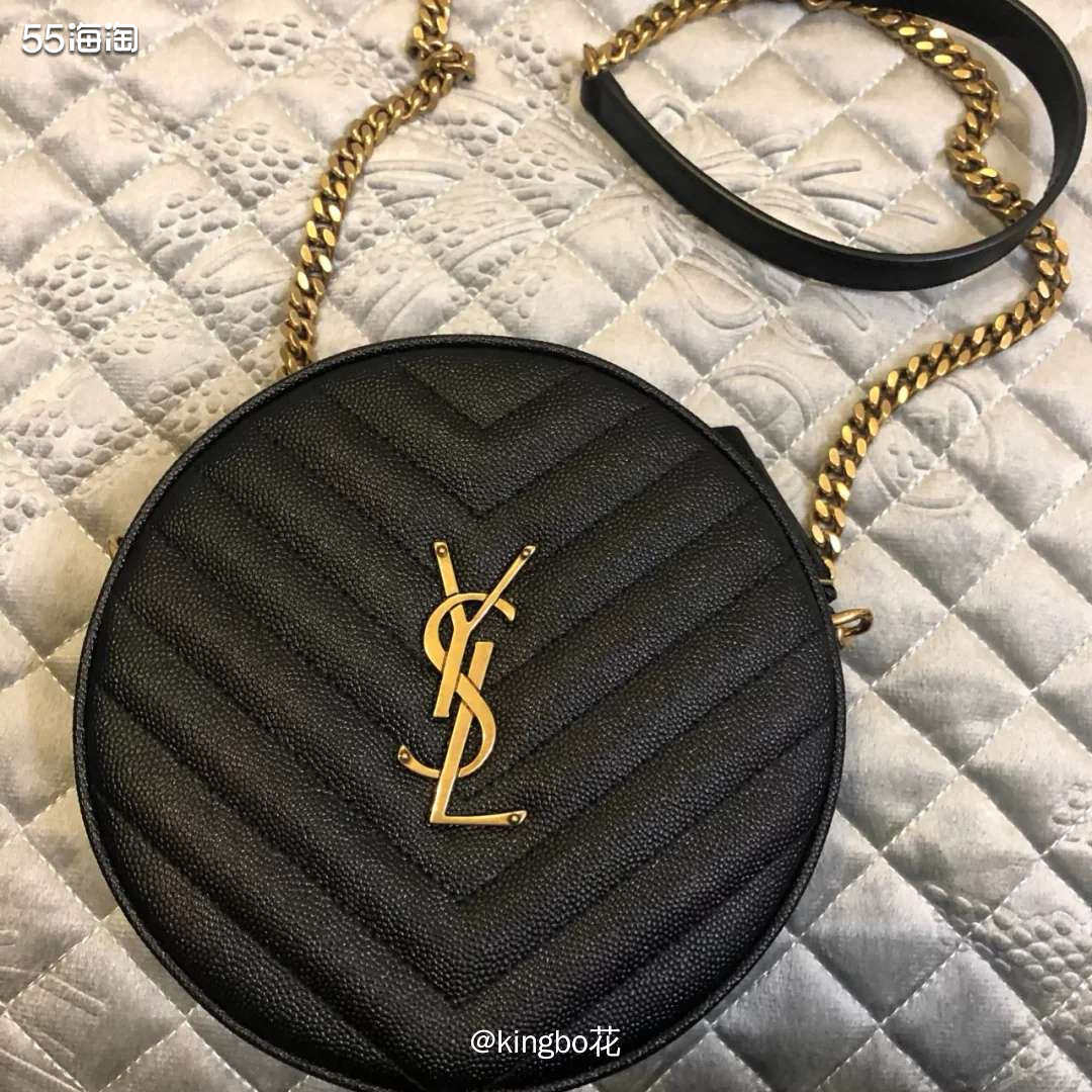 🔴YSL 复古牛仔圆饼包，俏皮可爱可盐可甜，时尚又百搭  