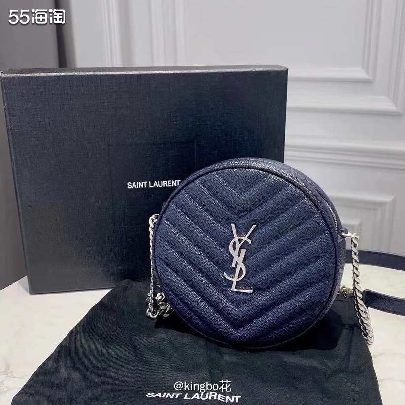 🔴YSL 复古牛仔圆饼包，俏皮可爱可盐可甜，时尚又百搭  