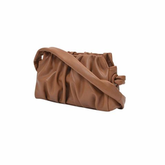 限时补贴800！【明星同款】Elleme Vague 女士缩褶皮质手拿包