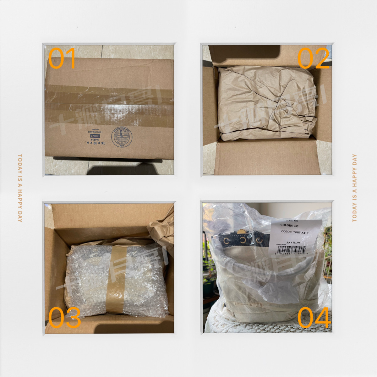 🉐本次战利品：Tory Burch 老花蓝色水桶包 小号 
