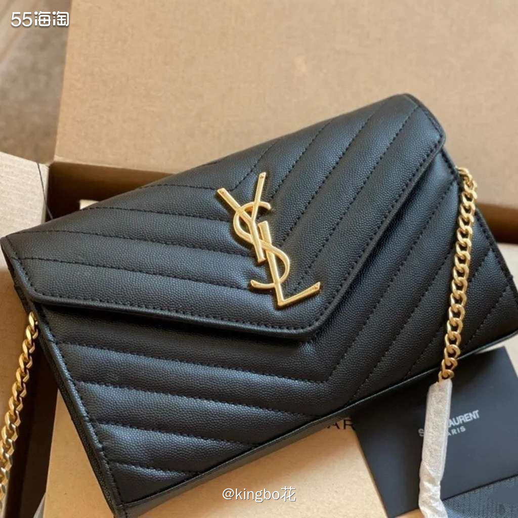 🔴YSL Monogram绗缝链条包，经典永不过时，黑色永