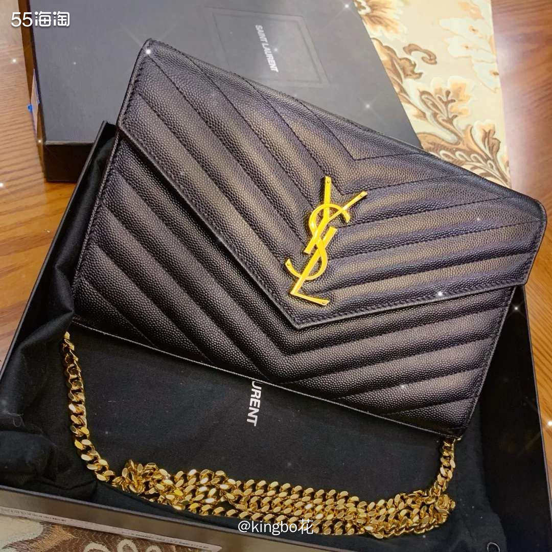 🔴YSL Monogram绗缝链条包，经典永不过时，黑色永