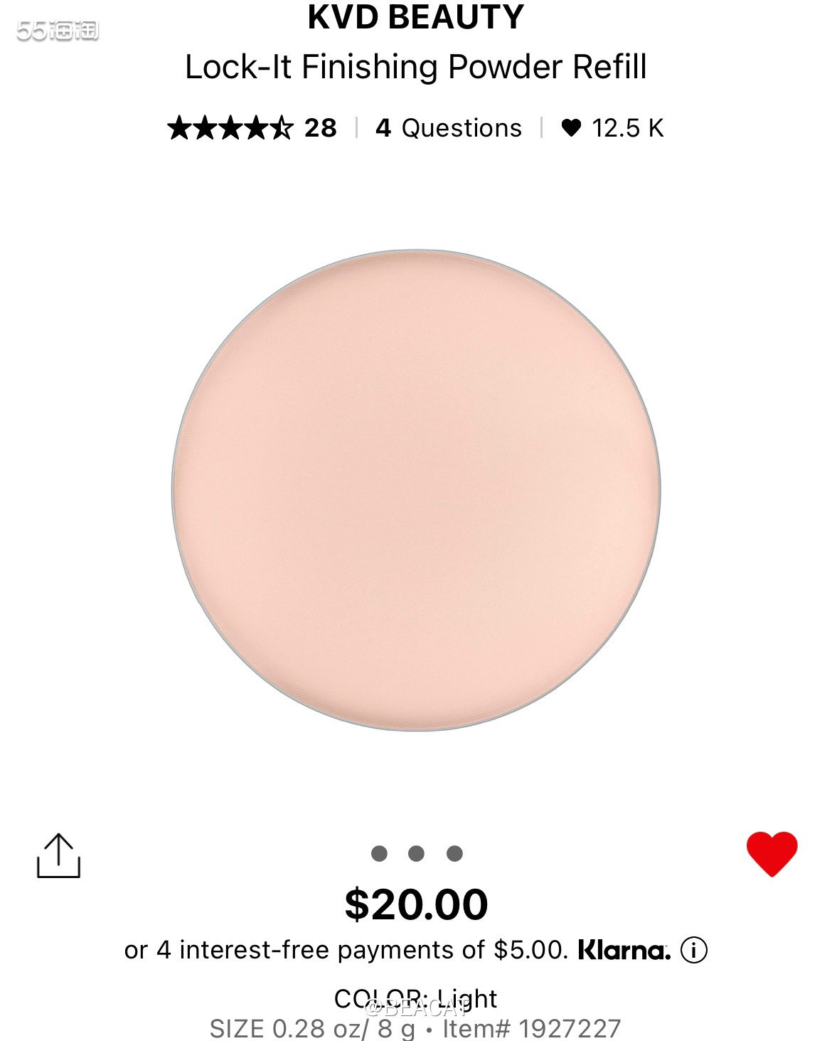 Kat Von D粉饼是被我朋友种草的，她跟我一样是混油皮，