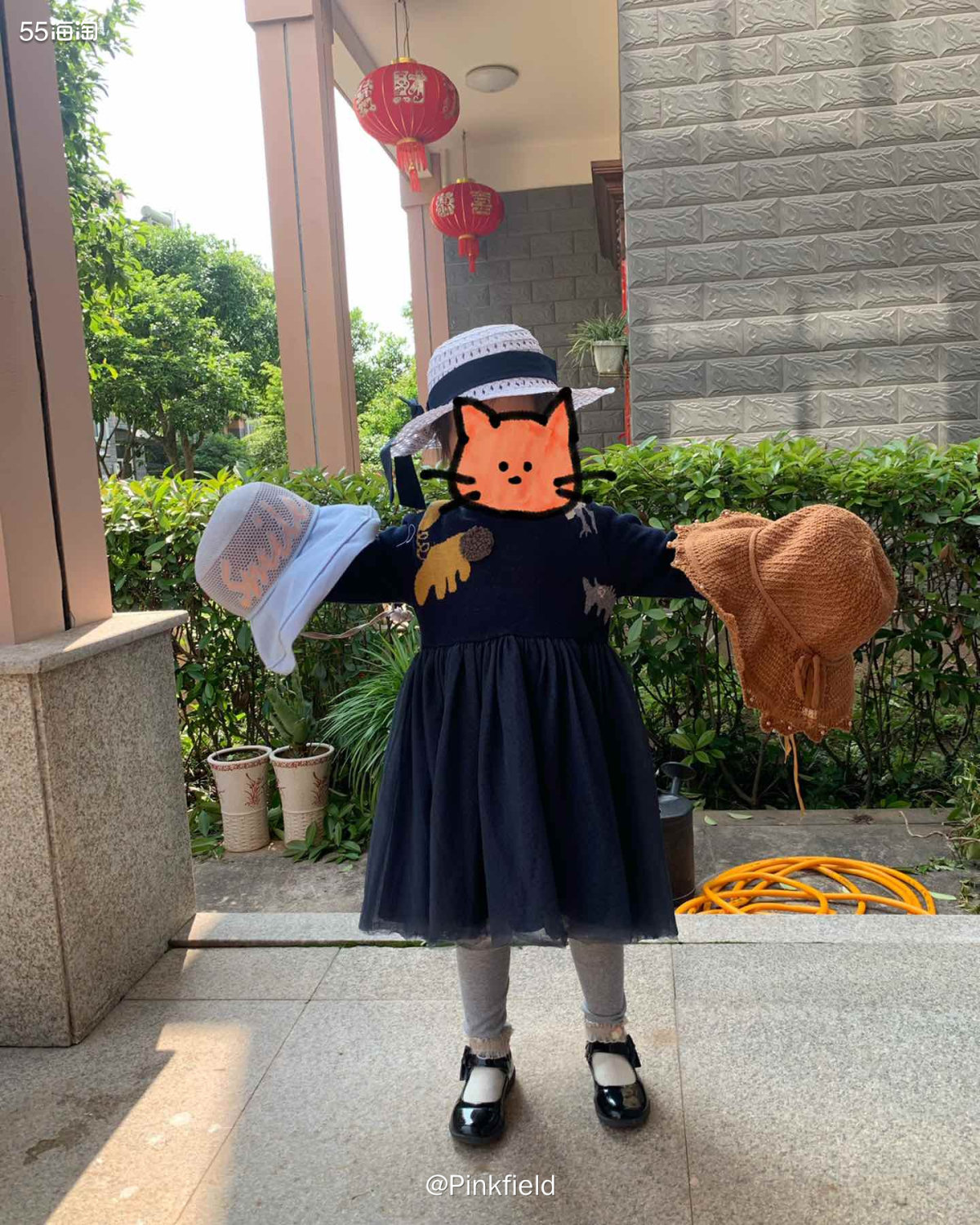 🌞除了要用霜，物理也不能落下。帽子、衣、袖套等等，谁家里还