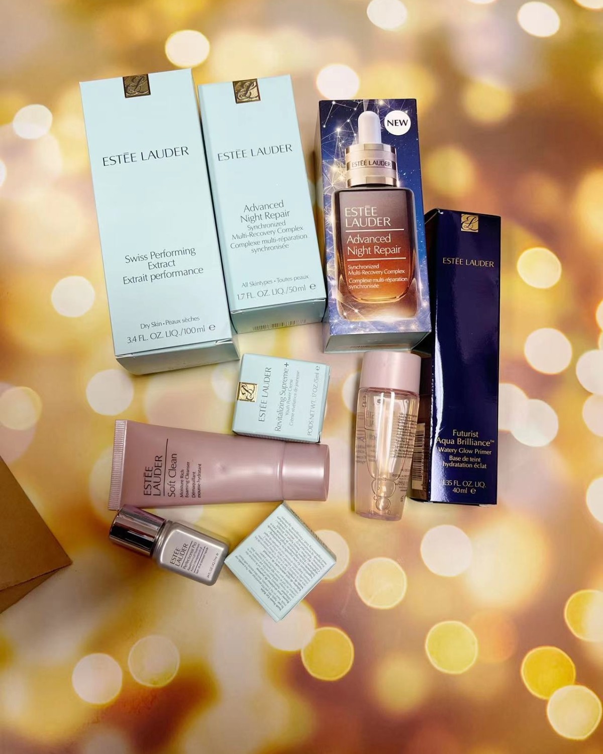 海淘的雅诗兰黛终于到货了，忍不住分享一下🎉  在官网买的，