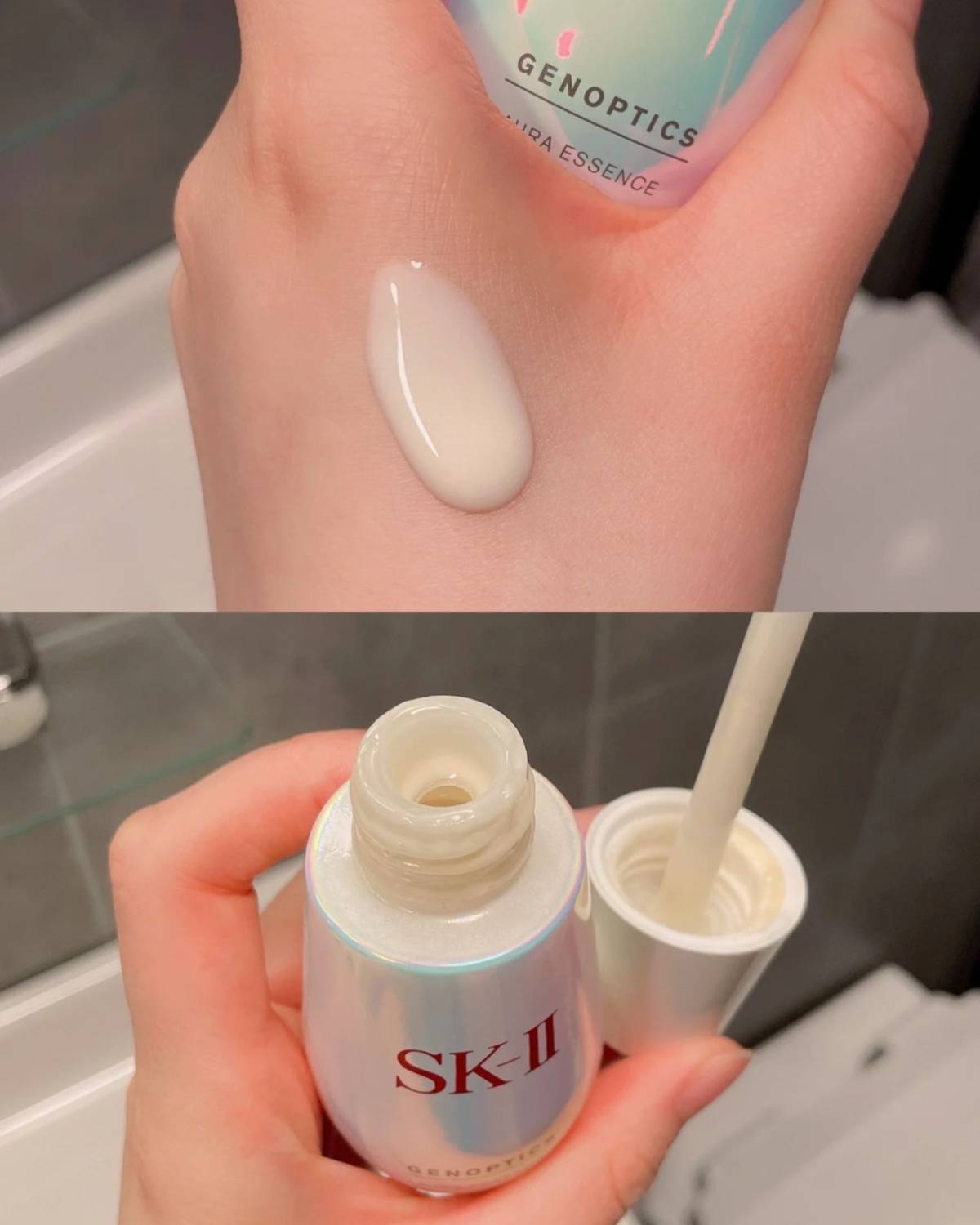 关于， 首先想到的就是的精华。 我本身干皮，脸上不会长痘，但
