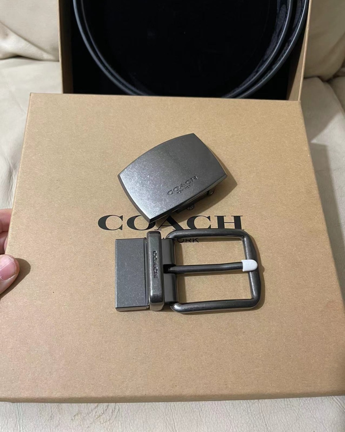 coach 男士皮带 腰带礼盒，送父亲的礼物🎁  老父亲马