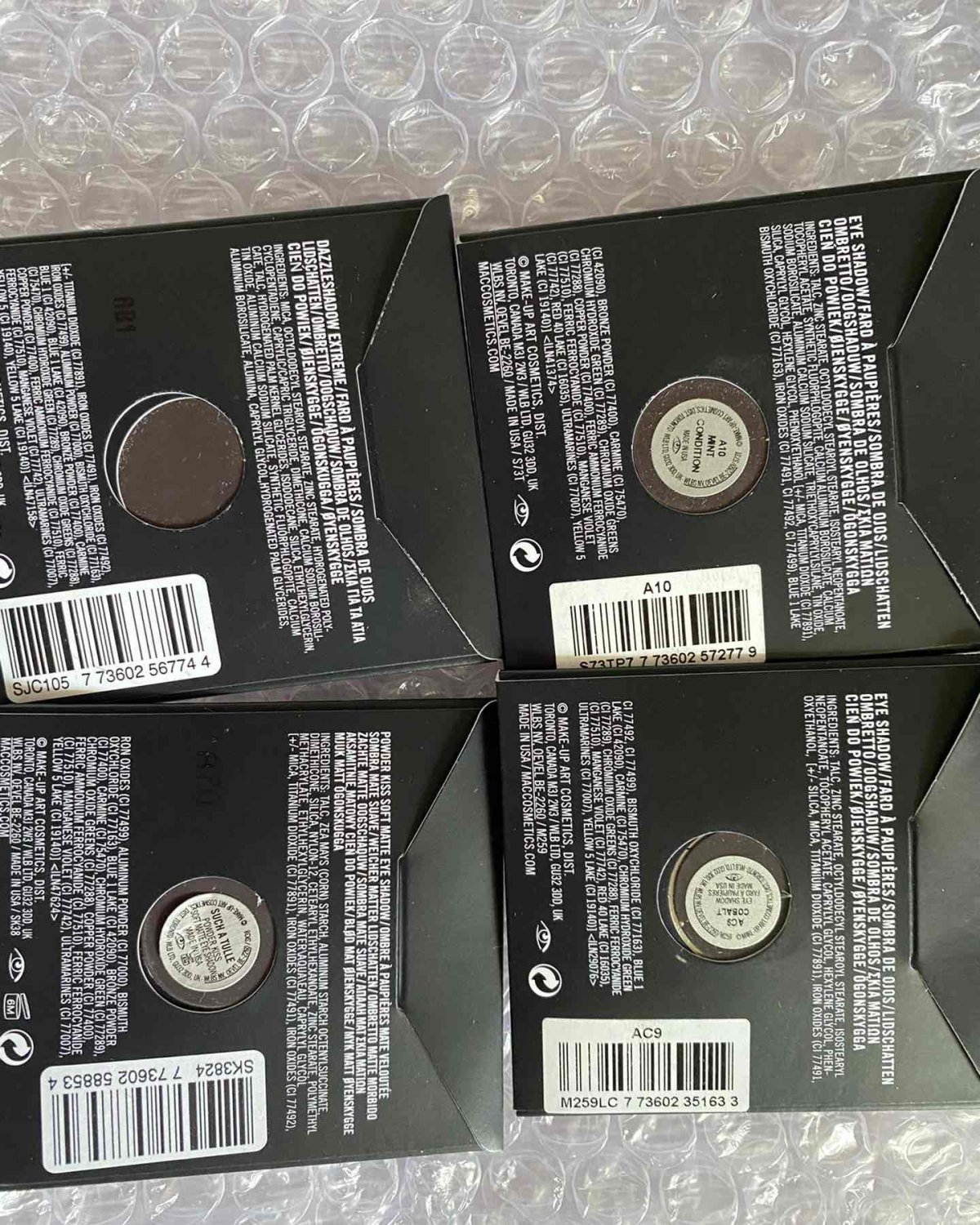 这一单全是Mac家的产品 ✅五彩斓的眼影真的好夏天 ✅凑单的