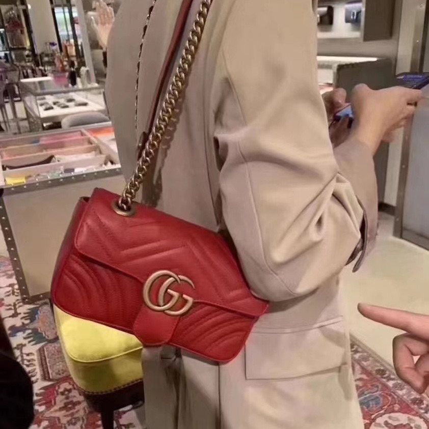 Gucci 马蒙mini 22cm 红色 国现特价｜💰89