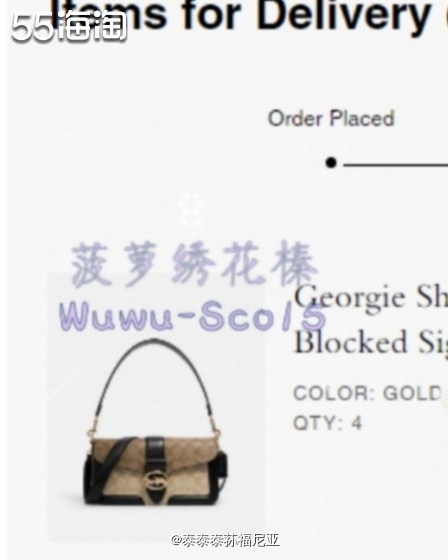 今天才下的单，目前还没发货，蔻驰Coach Georgie马