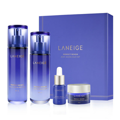 【1件包邮】LANEIGE 兰芝 雪凝套盒 新款 (水120ml+乳液100ml+面霜8ml+精华液7ml) 新旧版随机发货