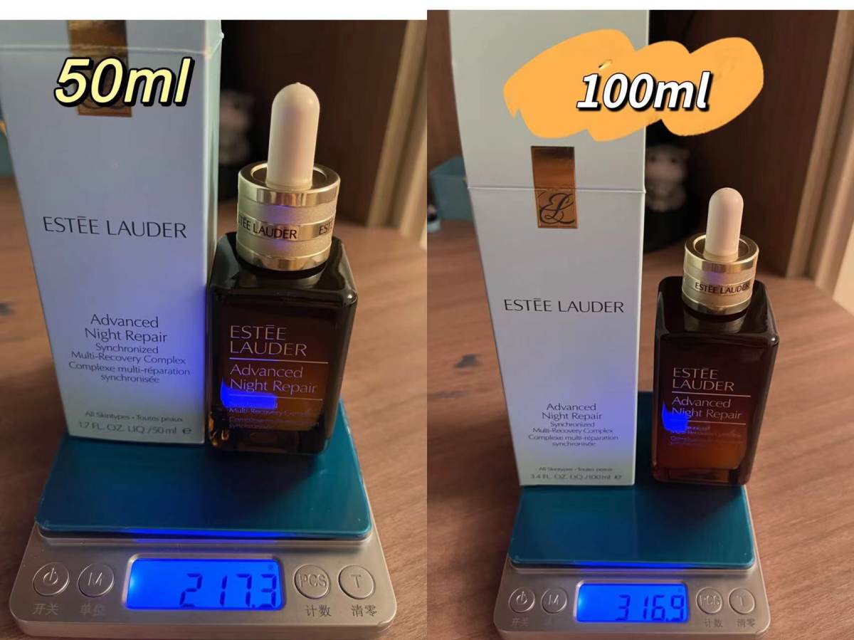 只有写写最近手上还没开封的产品的重量，称量出来比较准确一点。