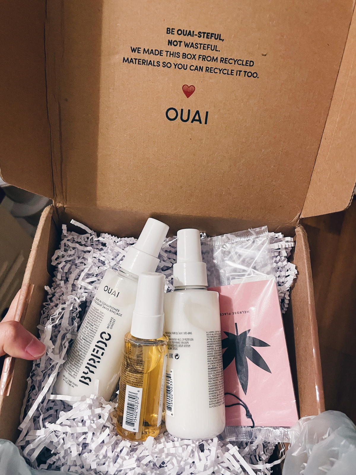 ⏹❤️晒单好物：OUAI   ⏹💛购买清单：洗发水、BYR