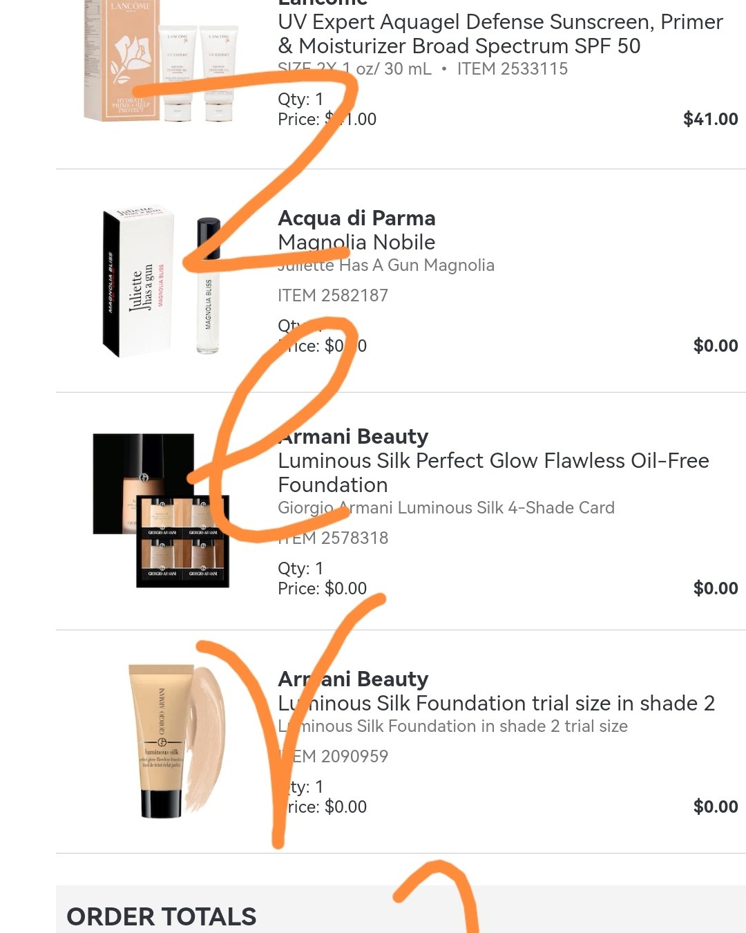 ✅兰蔻霜，上次买的2套，家里还有1套现货，但是，看到丝芙兰折