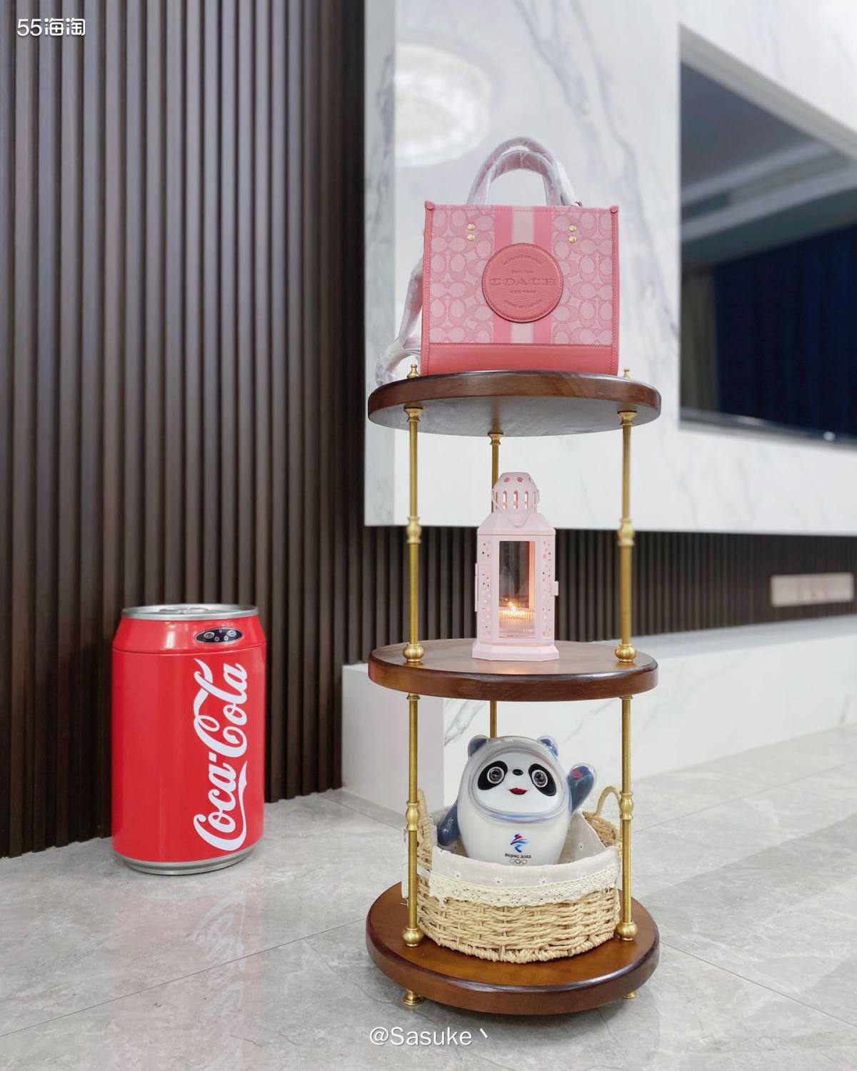 🍉Coach Dempsey22太妃糖粉色托特包，四月新品