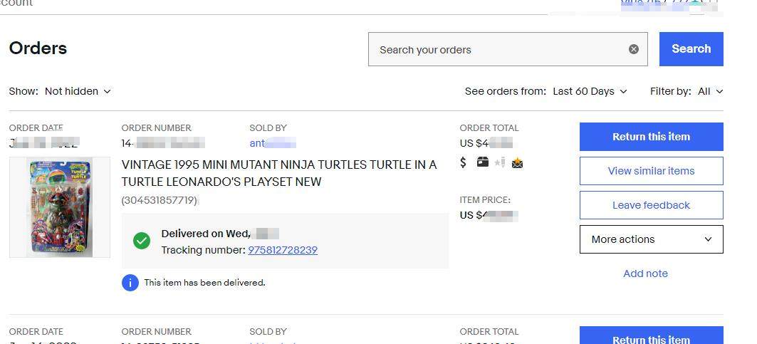 包裹编号：ZY20211224757560 这个武士忍者神龟