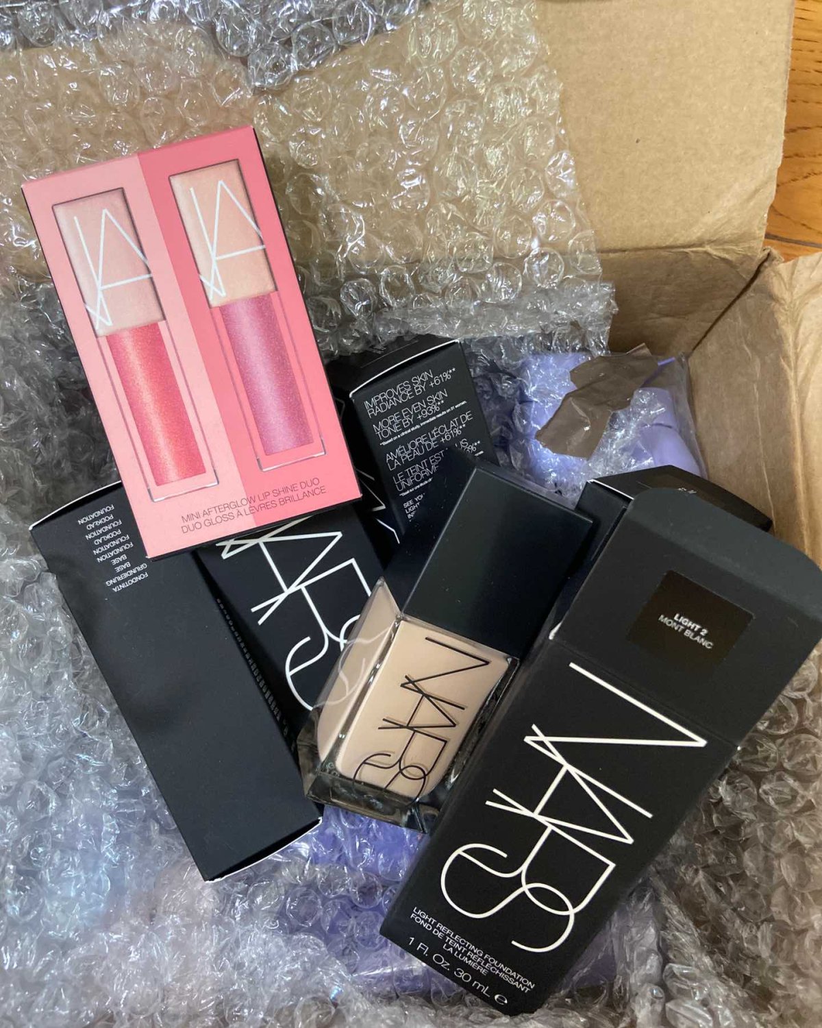 到货 超方瓶，nars 唇釉套装
