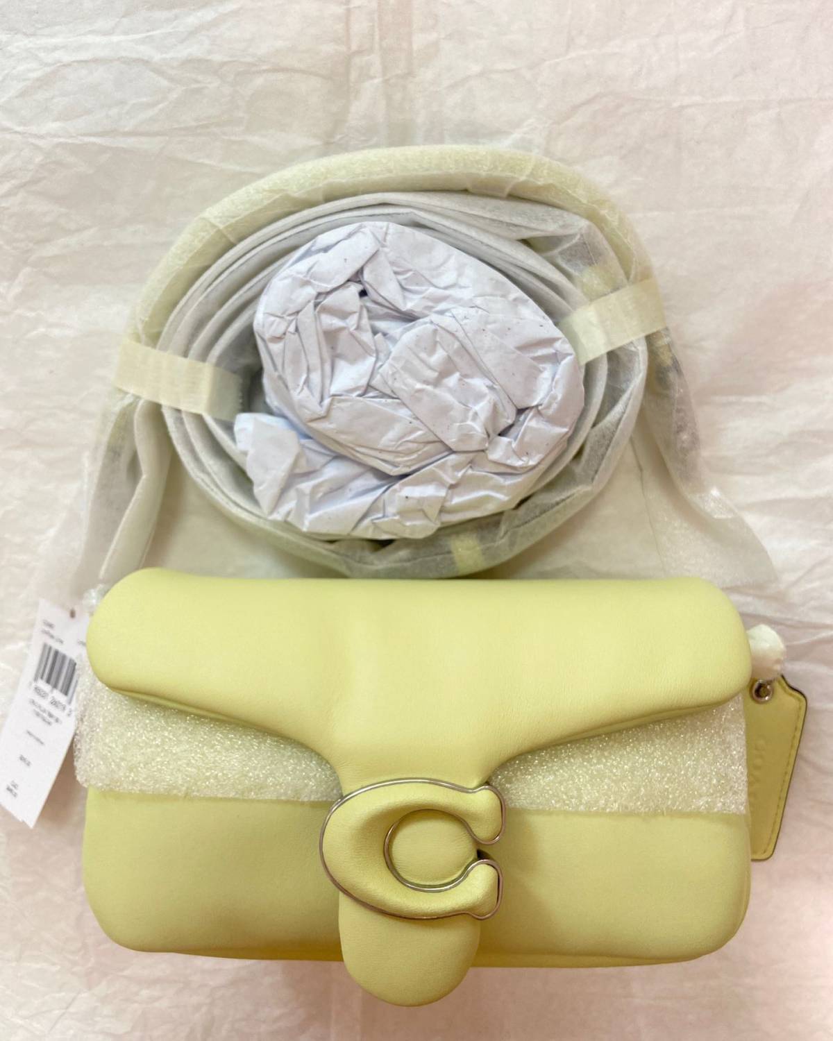 实物超好看哦 Coach 枕头包云朵包pillow tabb