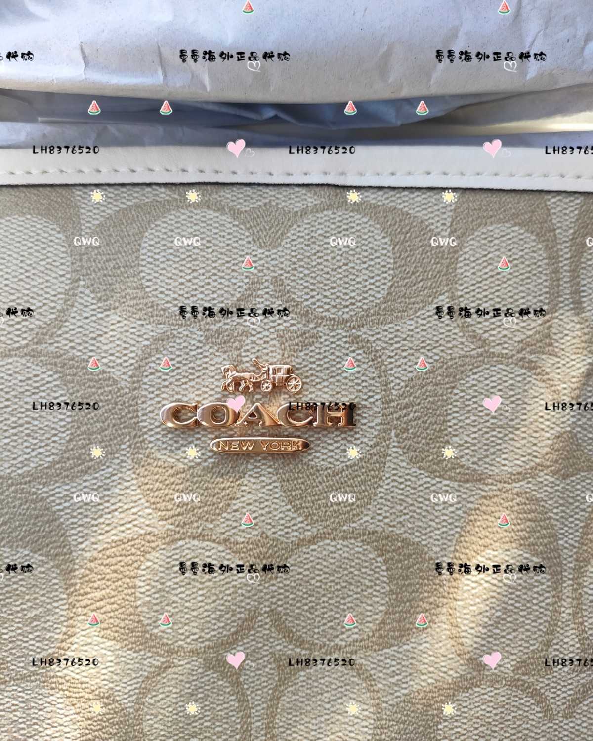 🌻购买商品:coach city 33白边托特包 🌻购买