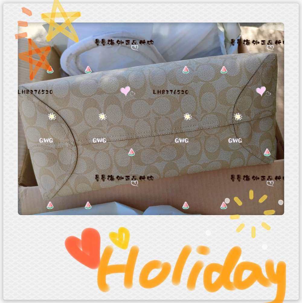 🌻购买商品:coach city 33白边托特包 🌻购买