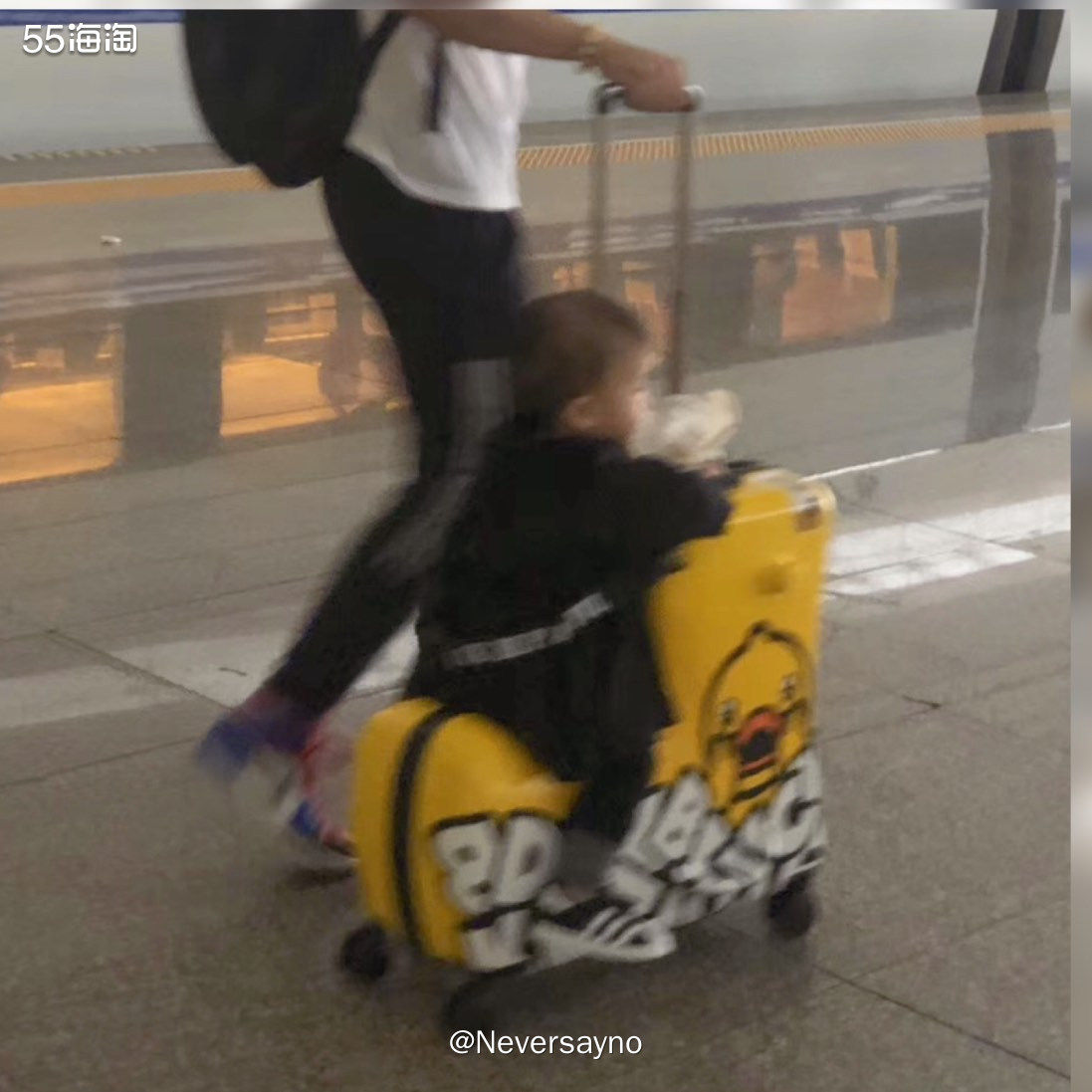 ⭕️b.duck可骑行李箱，经常出门旅游的家庭必备  ▪️我