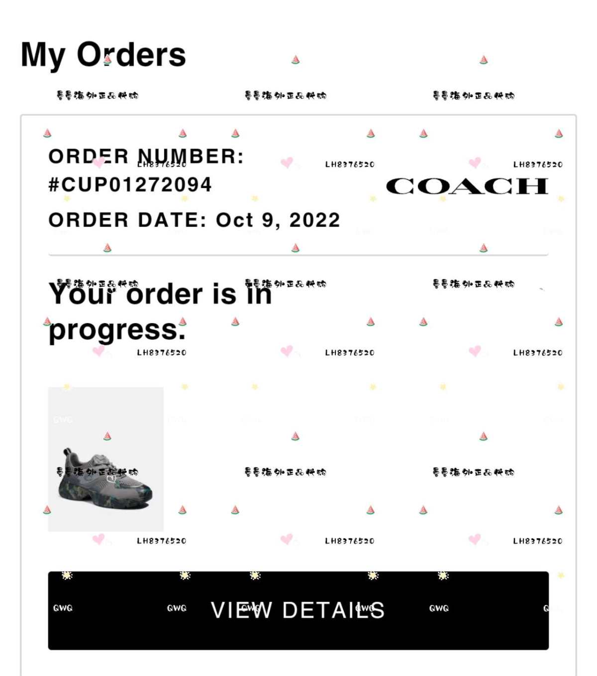 🌻剁手商品:coach tech运动老爹鞋男鞋 🌻付款金