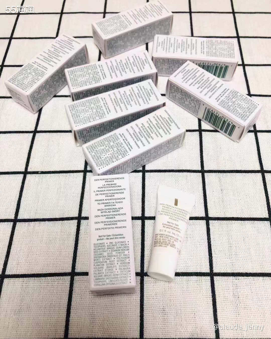 海蓝之谜美国官网购入，美版鎏光焕变柔焦妆前凝乳，3ml小样。