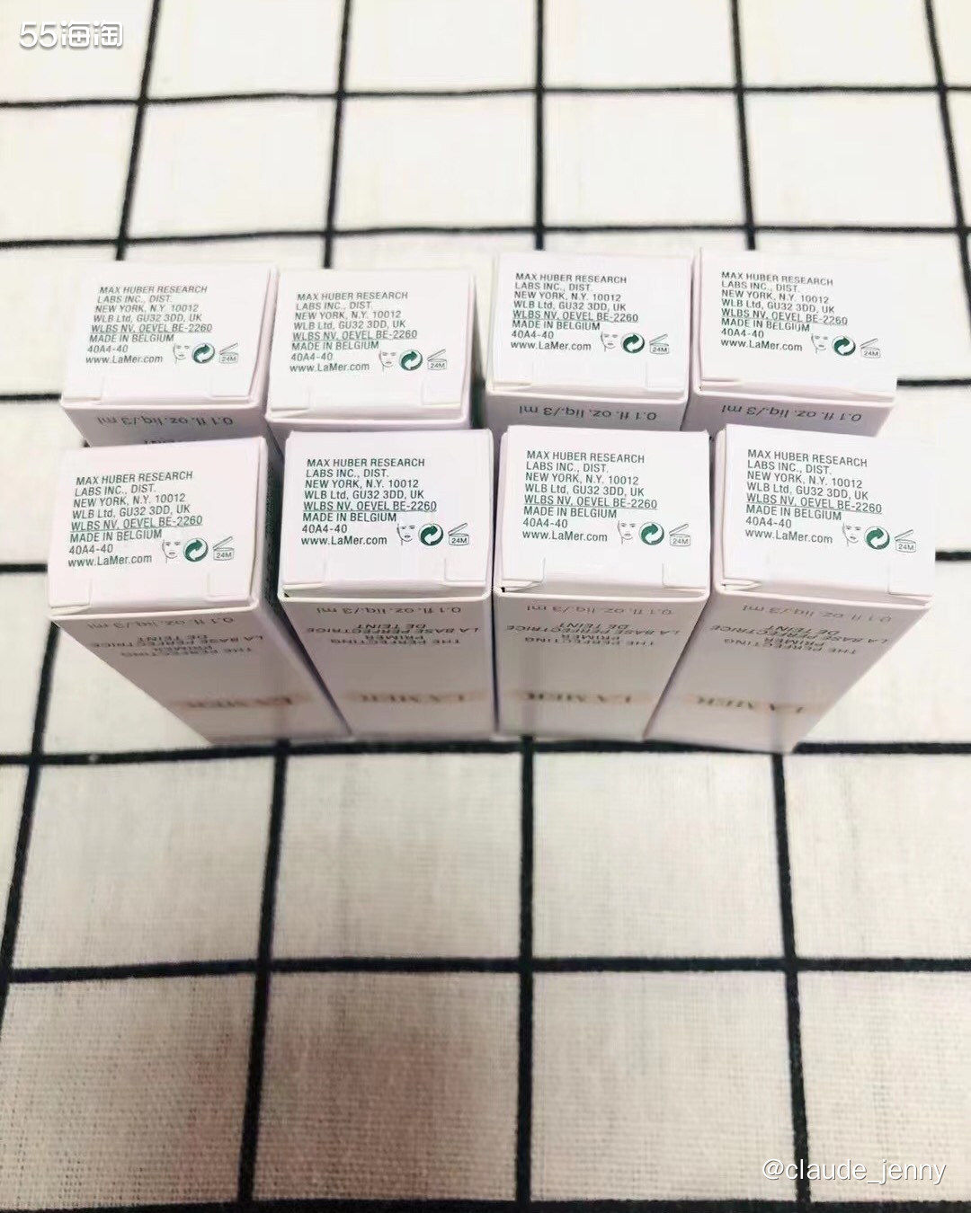 海蓝之谜美国官网购入，美版鎏光焕变柔焦妆前凝乳，3ml小样。