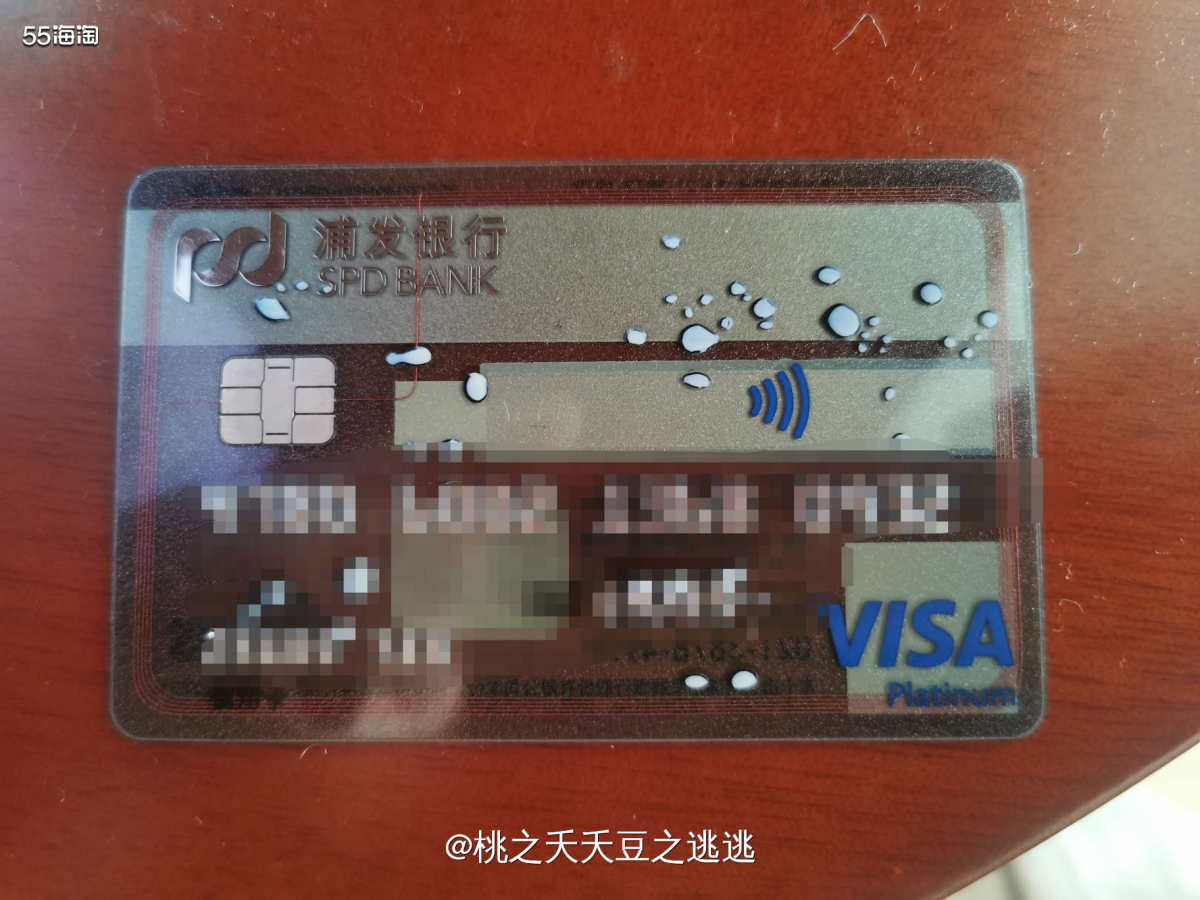 🌸我在浦发银行办的是visa卡，不过当时选择的是单币种卡，