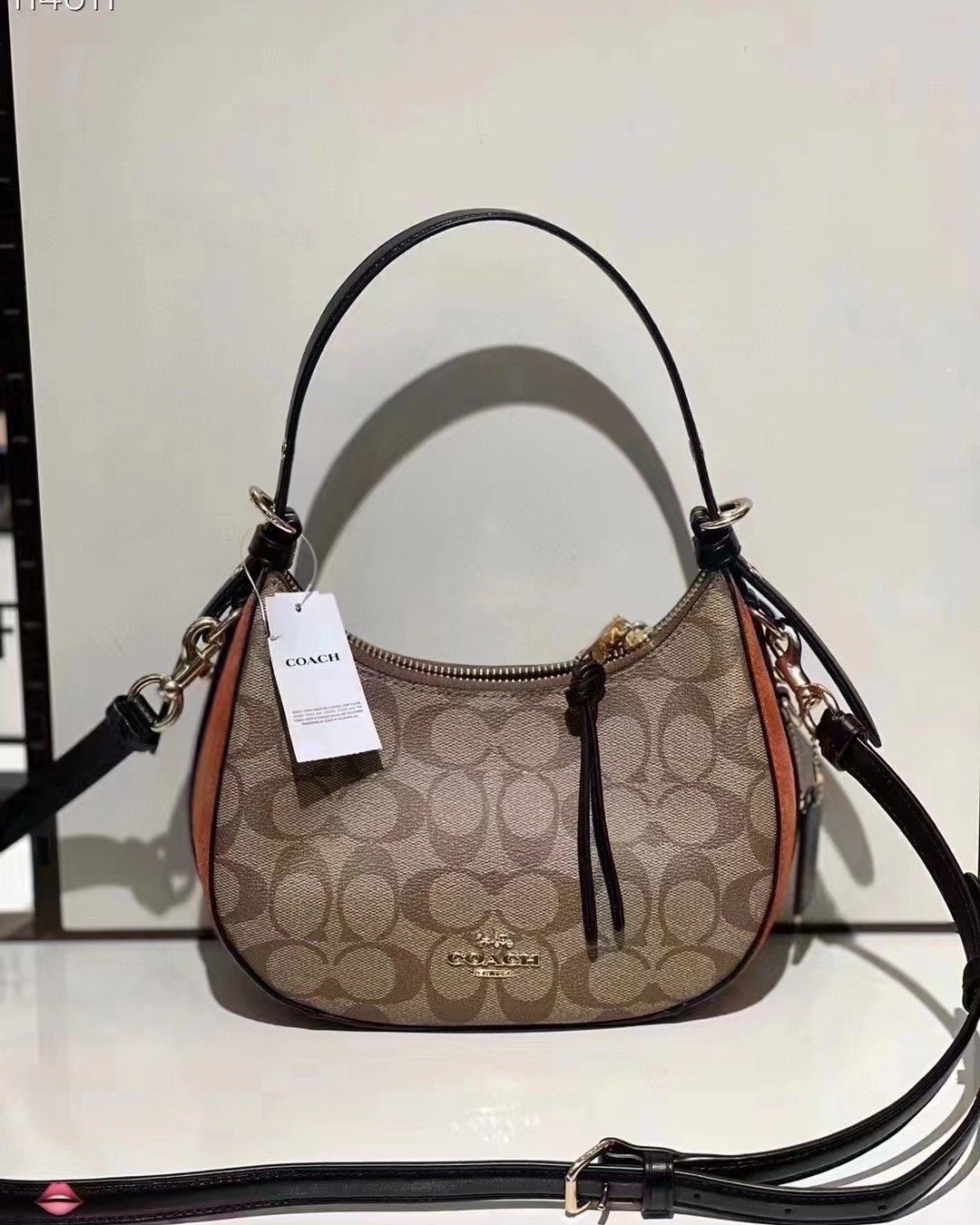 coach蔻驰女士月牙包腋下包kleo hobo,海淘攻略-55海淘社区