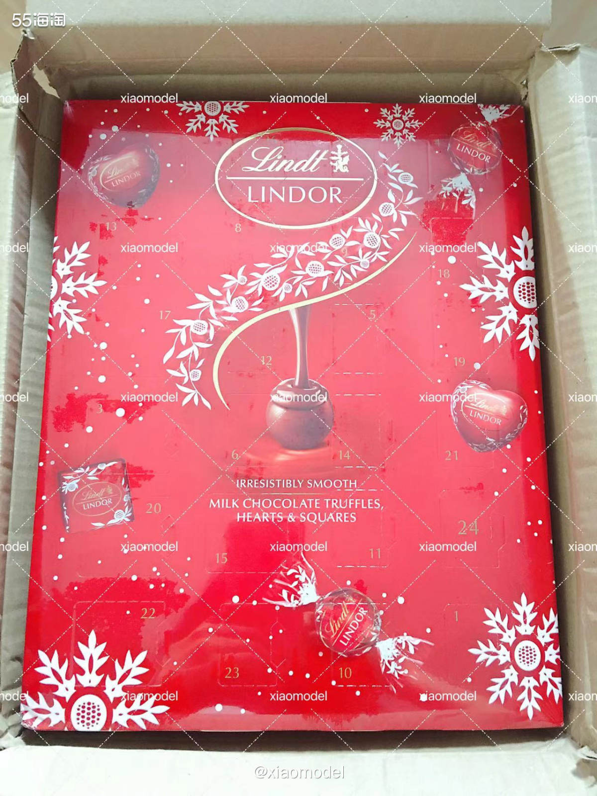 🌸今天收到顺风送来的亚马逊海外购买的瑞士莲牛奶巧克力礼盒。