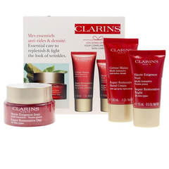 CLARINS 娇韵诗 超级修复多效面部护肤套装（超级修复多效日霜50ml+抗衰老护手霜30ml+超级修复多效晚霜15ml）