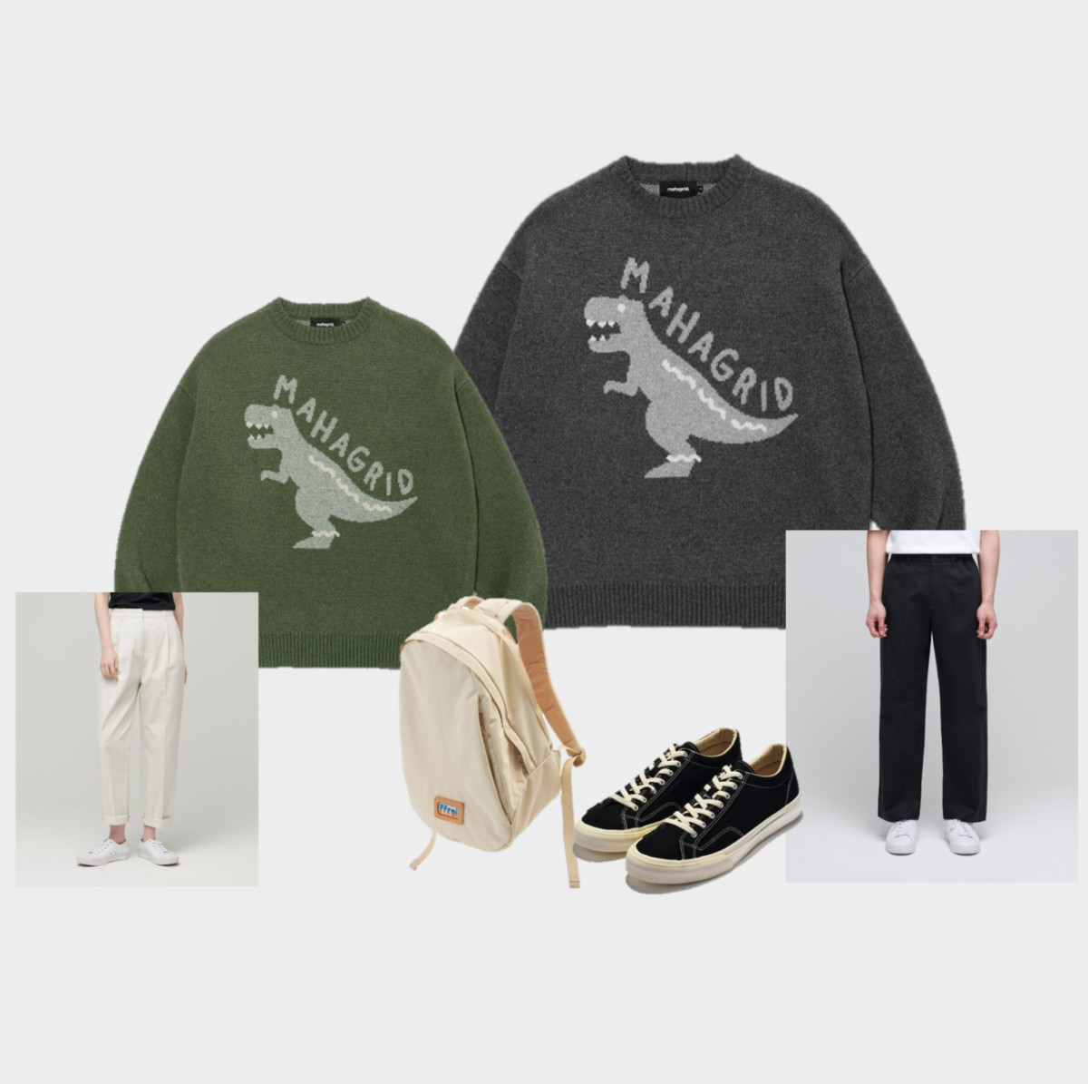 一到秋冬就会想尝试学风的穿搭 韩国有很多设计师品牌一到秋冬也