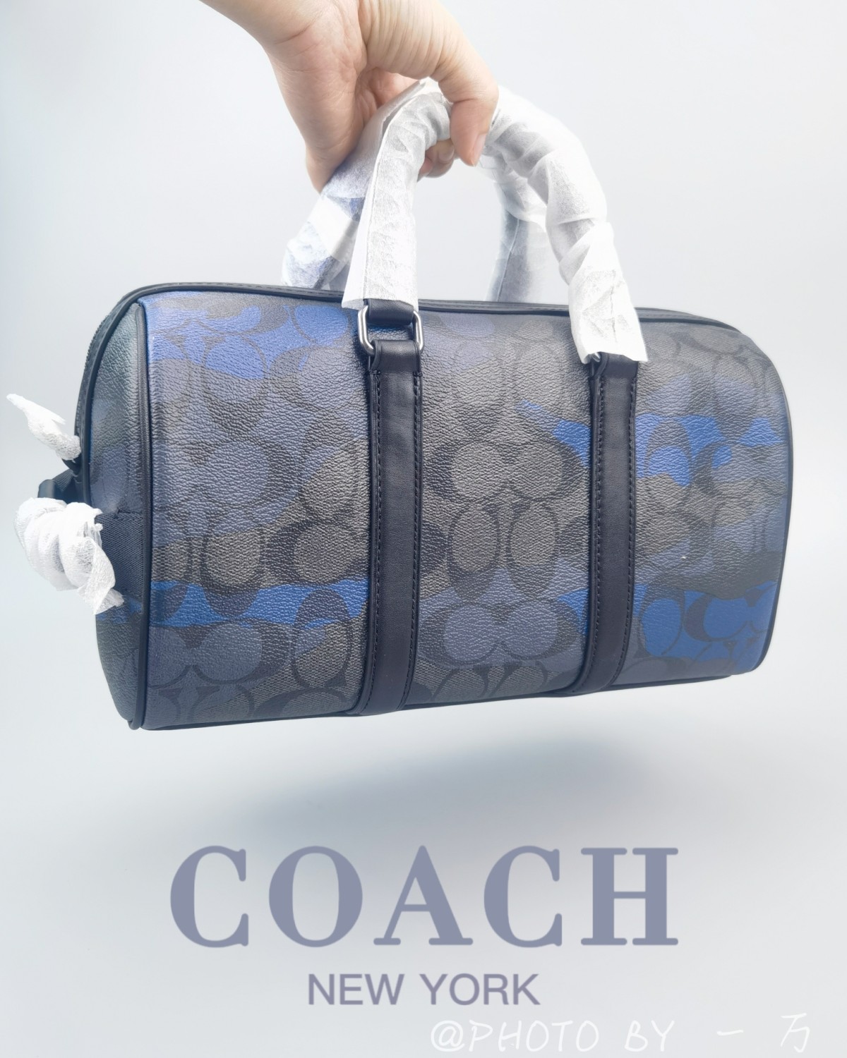 Coach新品男款波士顿，经典SignatureCLogo 