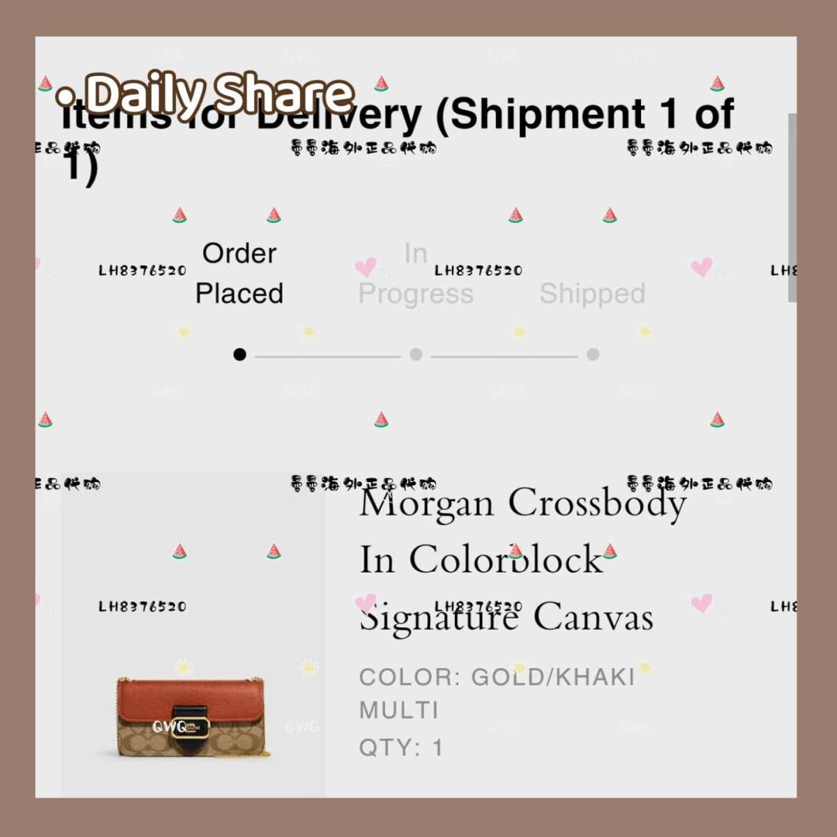 🌻剁手商品:Coach Morgan链条包三用 🌻付款金