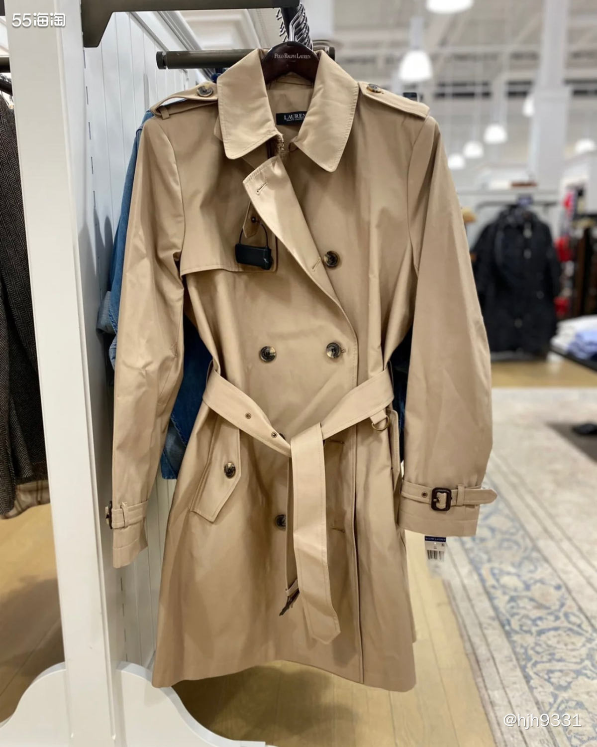 ✨一直都想买这款比较经典的风衣，以前国内也试过几件，不是太长