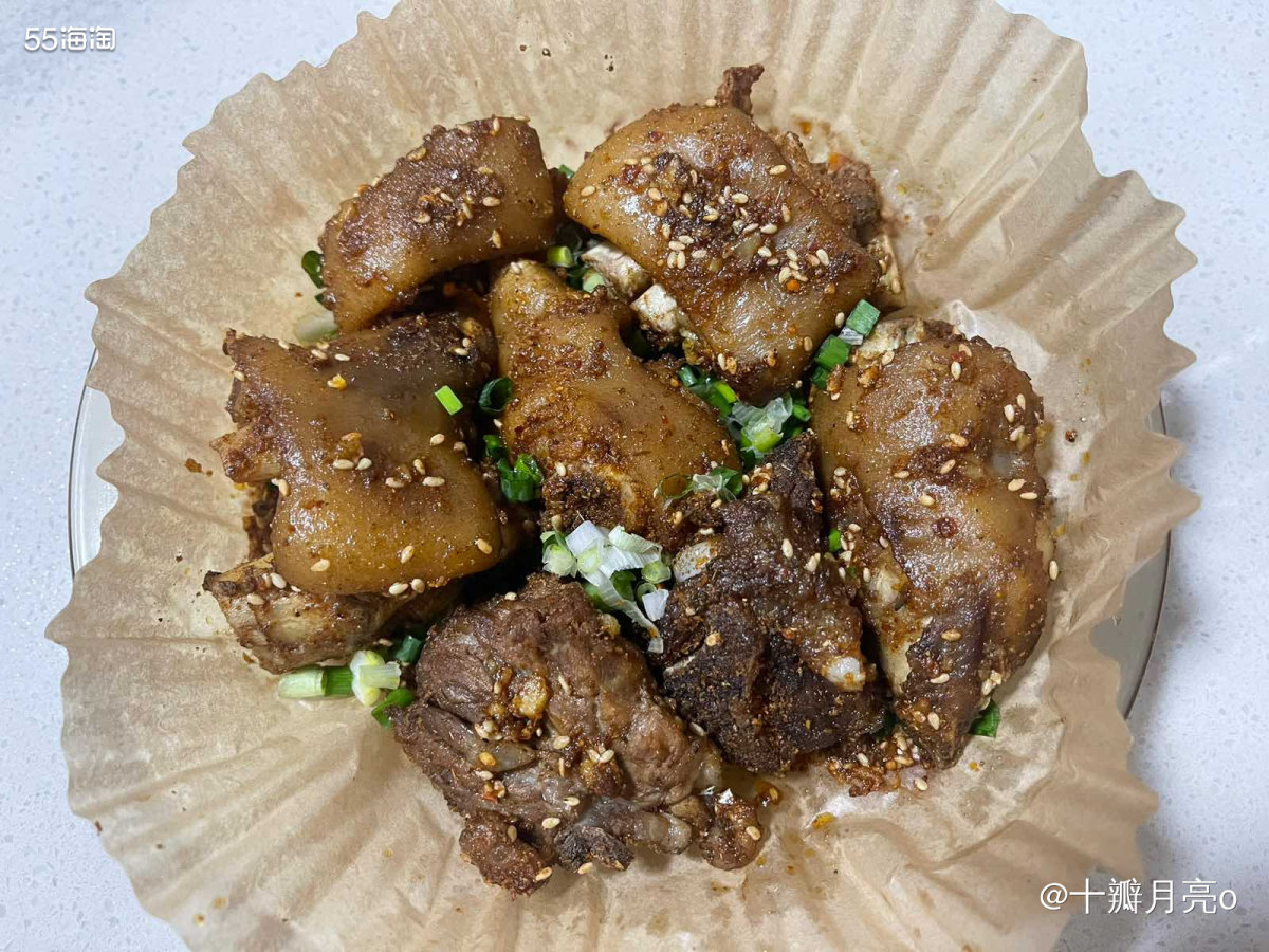 🍖我又带着我的美食来了——烤猪蹄 迅速和家属吃完了一盘，太