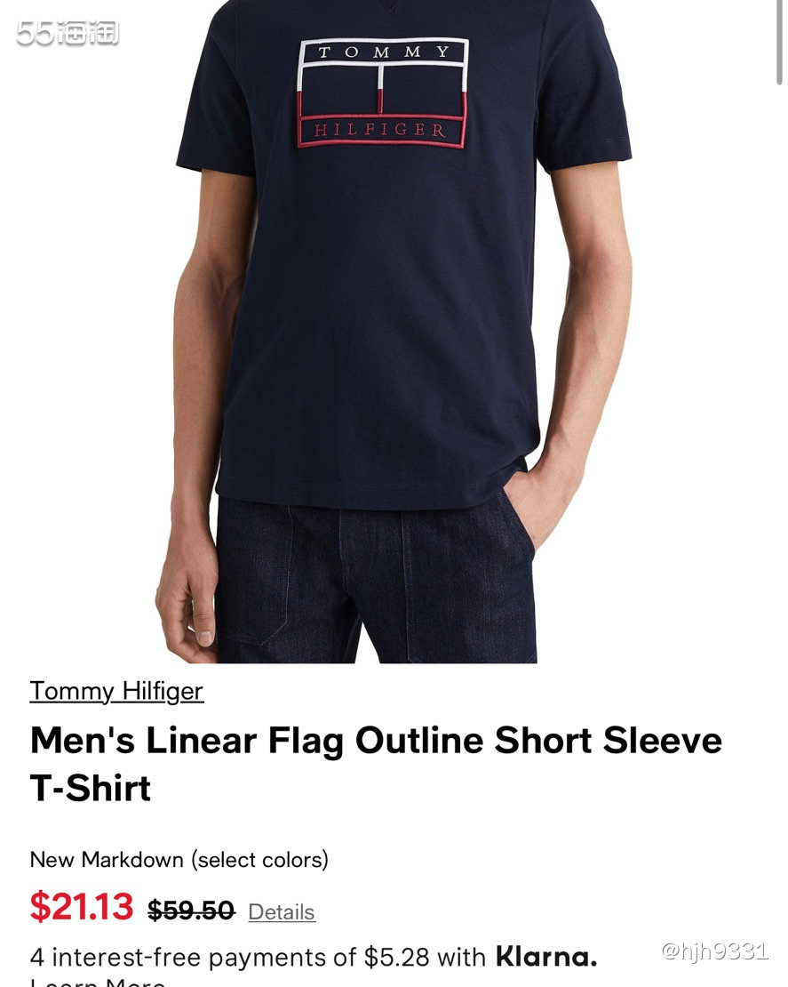 ✨36折❗️买到tommy男士T恤衫，简直不敢相信！这个品牌