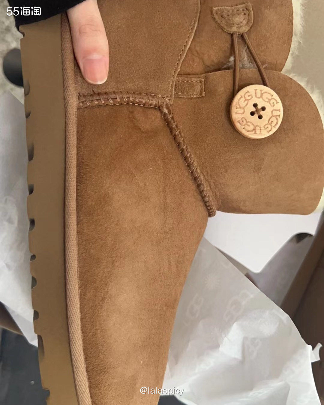 快看看卖断货的驼色UGG  最早下单的还有码 实物还挺漂亮！