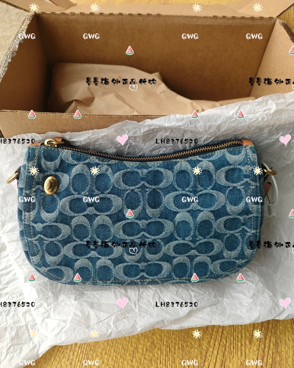 🌻购买商品:coach swinger 23丹宁牛仔布腋下