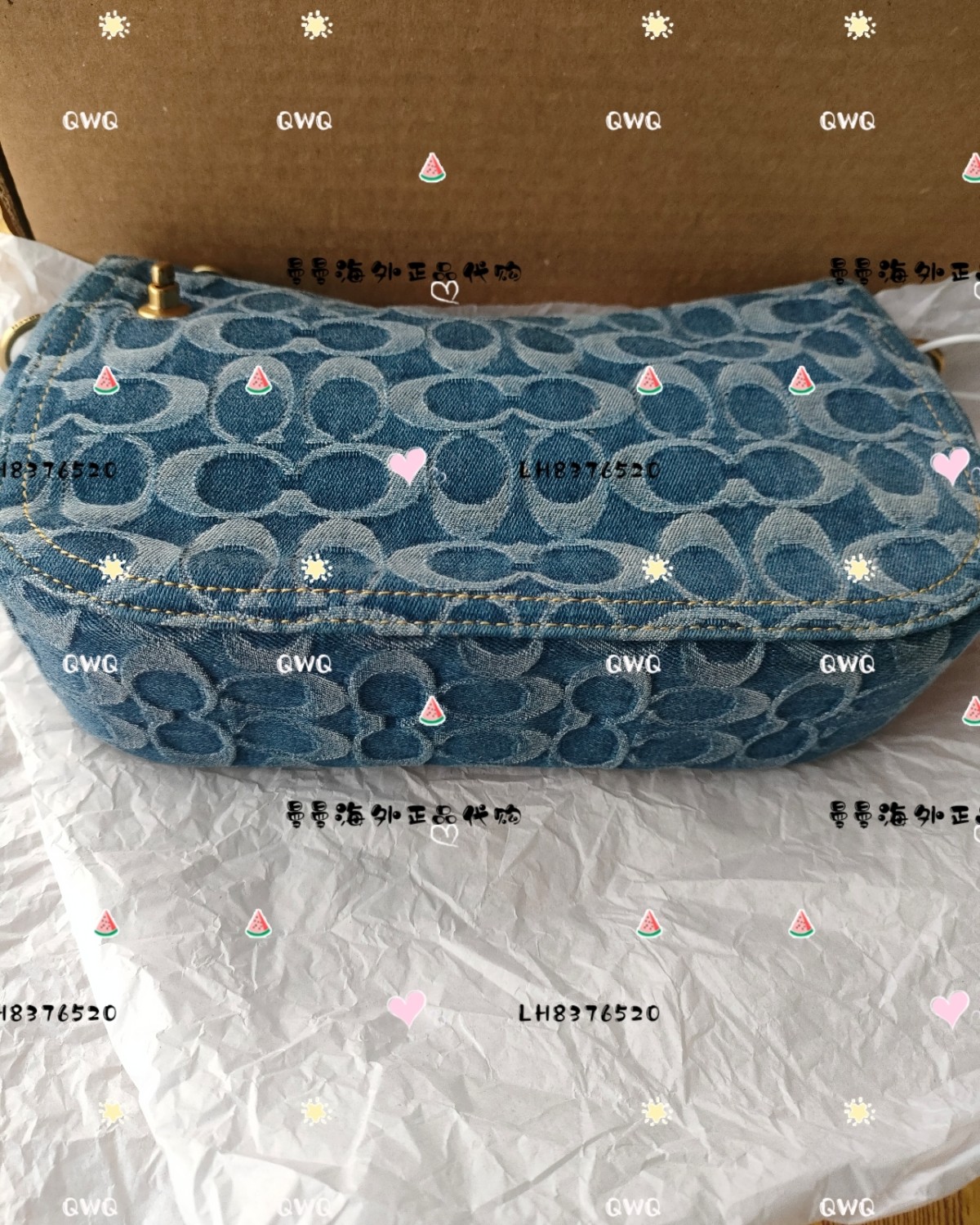 🌻购买商品:coach swinger 23丹宁牛仔布腋下